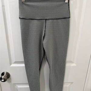 Nike Black and White Checkered Dri-FIT Leggings